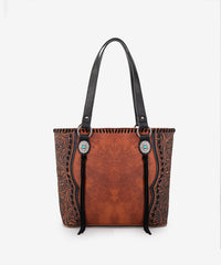 Trinity Ranch Floral Tooled Concealed Carry Tote Bag Set