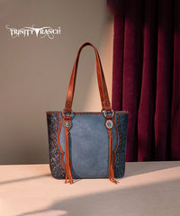 Trinity Ranch Floral Tooled Concealed Carry Tote Bag Set