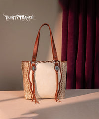 Trinity Ranch Floral Tooled Concealed Carry Tote Bag Set