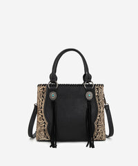 Trinity Ranch Floral Tooled Concho Tote Bag Set
