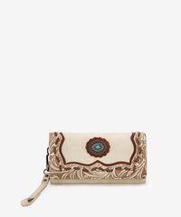 Trinity Ranch Floral Tooled Concho Tote Bag Set