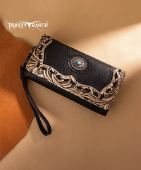 Trinity Ranch Floral Tooled Concealed Carry Tote Bag Set