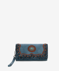 Trinity Ranch Floral Tooled Concho Tote Bag Set