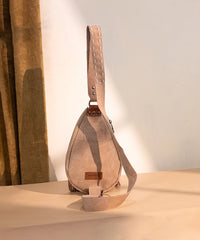 Trinity Ranch Tooled Fringe Crossbody Sling Bag