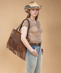 Trinity Ranch Tooled Concealed Carry Tote Bag