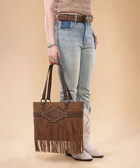 Trinity Ranch Tooled Concealed Carry Tote Bag