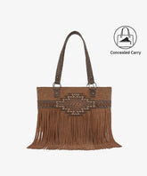 Trinity Ranch Tribal Frontier Tooled Concealed Carry Tote Bag