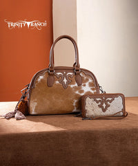 Trinity Ranch Hair-on Cowhide Crossbody Purse and Wallet Collection