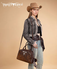 Trinity Ranch Hair-on Cowhide Crossbody Purse and Wallet Collection