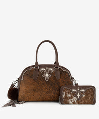 Trinity Ranch Hair-on Cowhide Crossbody Purse and Wallet Collection