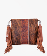 Trinity Ranch Cowhide horsehair Crossbody Bag - Montana West World