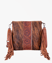 Trinity Ranch Cowhide horsehair Crossbody Bag - Montana West World