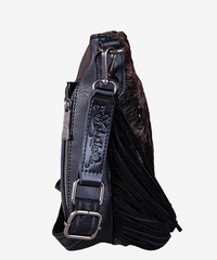 Trinity Ranch Cowhide horsehair Crossbody Bag - Montana West World