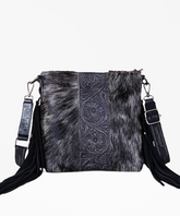 Trinity Ranch Cowhide horsehair Crossbody Bag - Montana West World