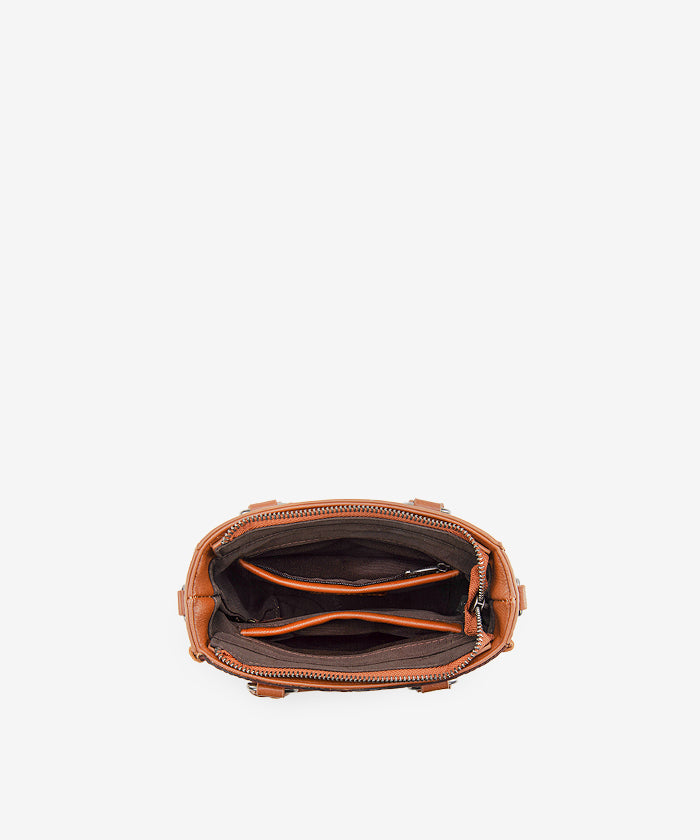 Trinity Ranch Western Floral Tooled Tote Bag Brown