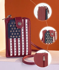 Montana West American Pride Phone Crossbody Bag