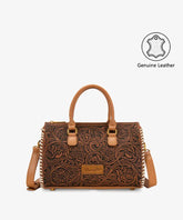 Wrangler Western Tooled Leather Handbag