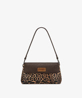 Wrangler Retro Flap Shoulder Bag in leopard