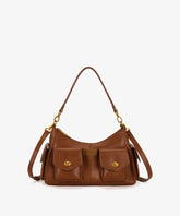 Wrangler Pocket Shoulder Bag in brown