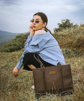 Wrangler Cow Print Wide Tote Bag