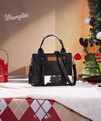 Wrangler Mini Cow Print Tote Bag