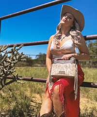 Wrangler Tooled Fringe Crossbody Bag - Limited Stock