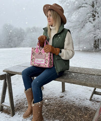 Wrangler Aztec Concealed Carry Canvas Tote Bag Collection