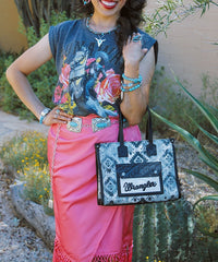 Wrangler Aztec Concealed Carry Canvas Tote Bag Set