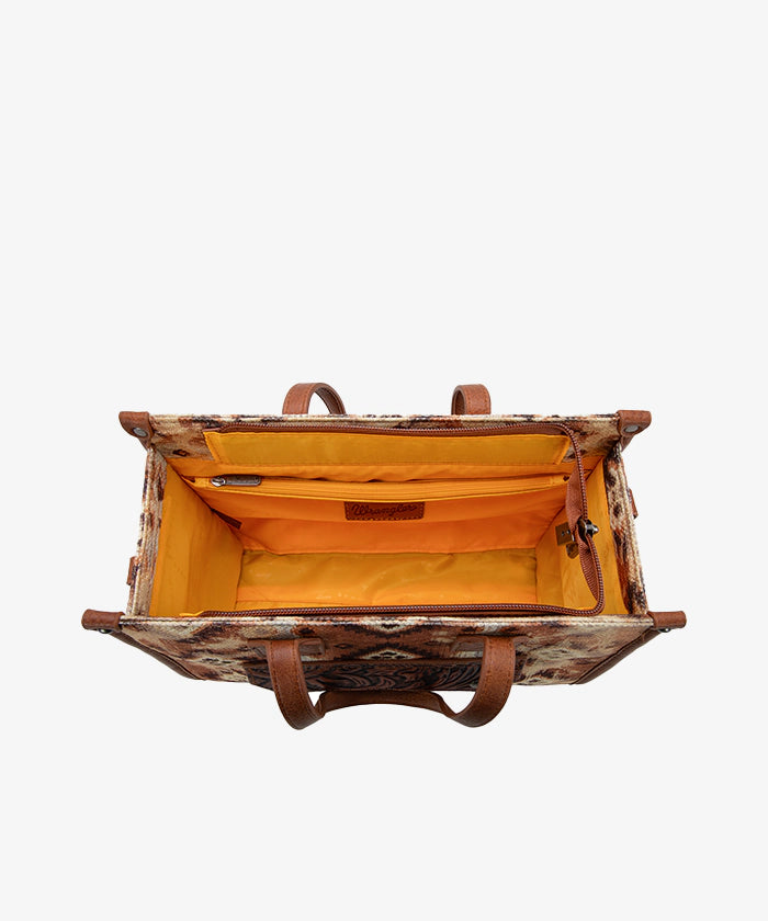 Wrangler_Aztec_Concealed_Carry_Canvas_Tote_Set_Brown