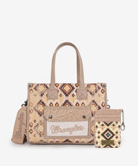 Wrangler Aztec Concealed Carry Canvas Tote Bag Set