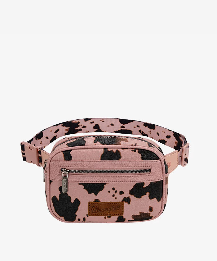 Wrangler Cow Print Belt Bag - Montana West World
