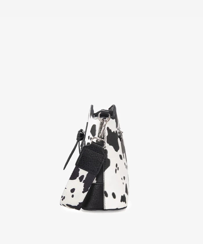 Wrangler Zippered Cow Print Crossbody Bag - Montana West World