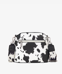 Wrangler Zippered Cow Print Crossbody Bag - Montana West World