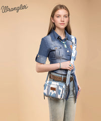 Wrangler Cow Print Crossbody Bag