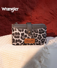 Wrangler Cow Print Button Wallet