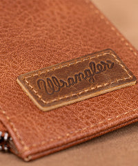 Wrangler Cow-Print Card Holder and Wallet Set