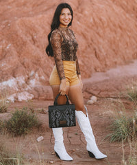 Wrangler Boot Scroll Crossbody Purse Set