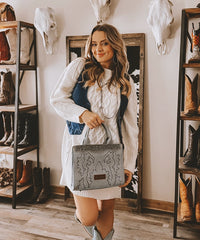 Wrangler Boot Scroll Crossbody Purse Set