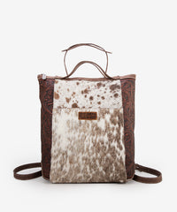 Wrangler Genuine Hair-On Cowhide Convertible Backpack