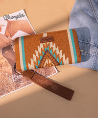 Wrangler Aztec Knitted Wristlet Wallet with Wrist Strap