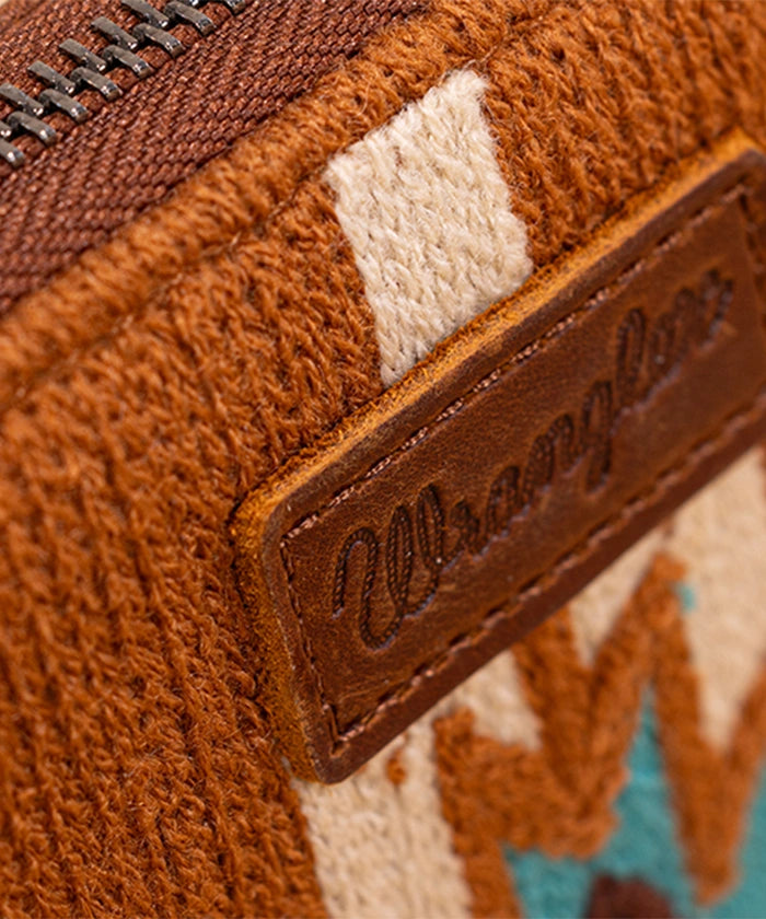 Wrangler Aztec Knitted Wristlet Wallet with Wrist Strap