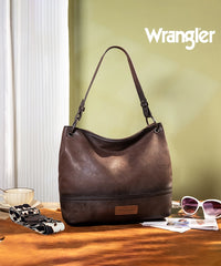 Wrangler Vegan Leather Crossbody Hobo Bag
