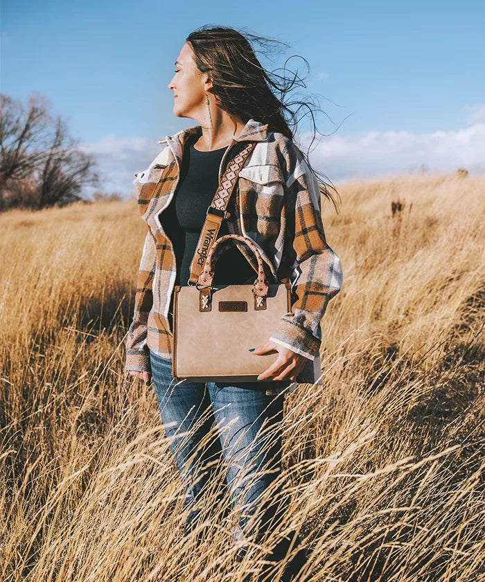 Wrangler Aztec Print Tote Bag-Country Glam Outfits