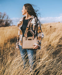 Wrangler Aztec Print Tote Bag-Country Glam Outfits