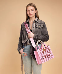 Wrangler Southwestern Print Rope Handle Tote Bag