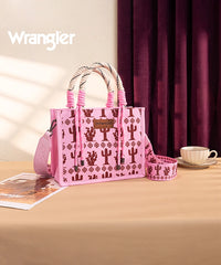 Wrangler Southwestern Print Rope Handle Tote Bag