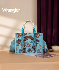 Wrangler Southwestern Print Rope Handle Tote Bag