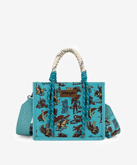 Wrangler Southwestern Print Rope Handle Tote Bag
