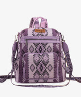 Wrangler Aztec Print Canvas Backpack