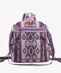 Wrangler Aztec Print Canvas Backpack